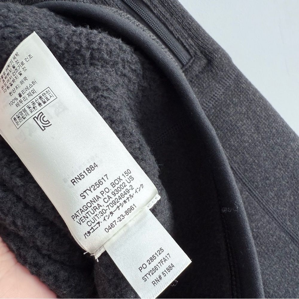 Patagonia Women's Better Sweater 1/4-Zip Fleece Black S Small 25617 Sweatshirt - Picture 10 of 13